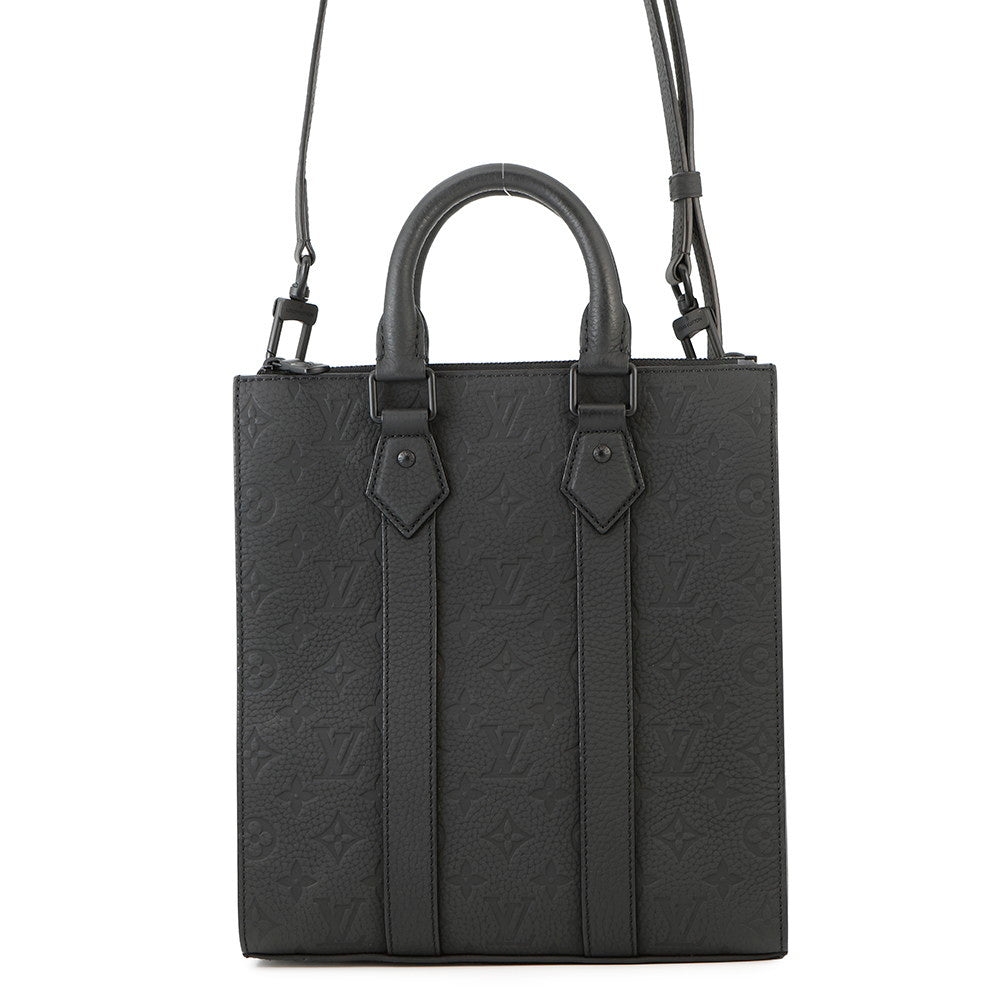 LOUIS VUITTON Sac Plat BlackM21884 Monogram?Taurillon