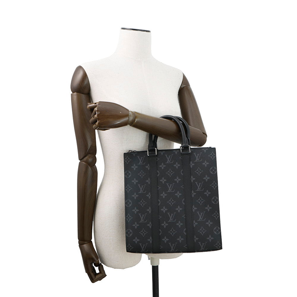 LOUIS VUITTON Sac Plat NoirM46098 Monogram Eclipse