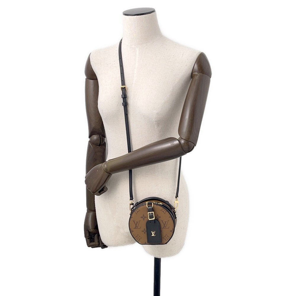 LOUIS VUITTON Mini Boite Chapeau BeigeM68276 Monogram Reverse Canvas