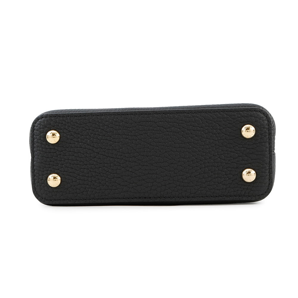 LOUIS VUITTON Capucines MINI NoirM11342 Taurillon Leather Size MINI