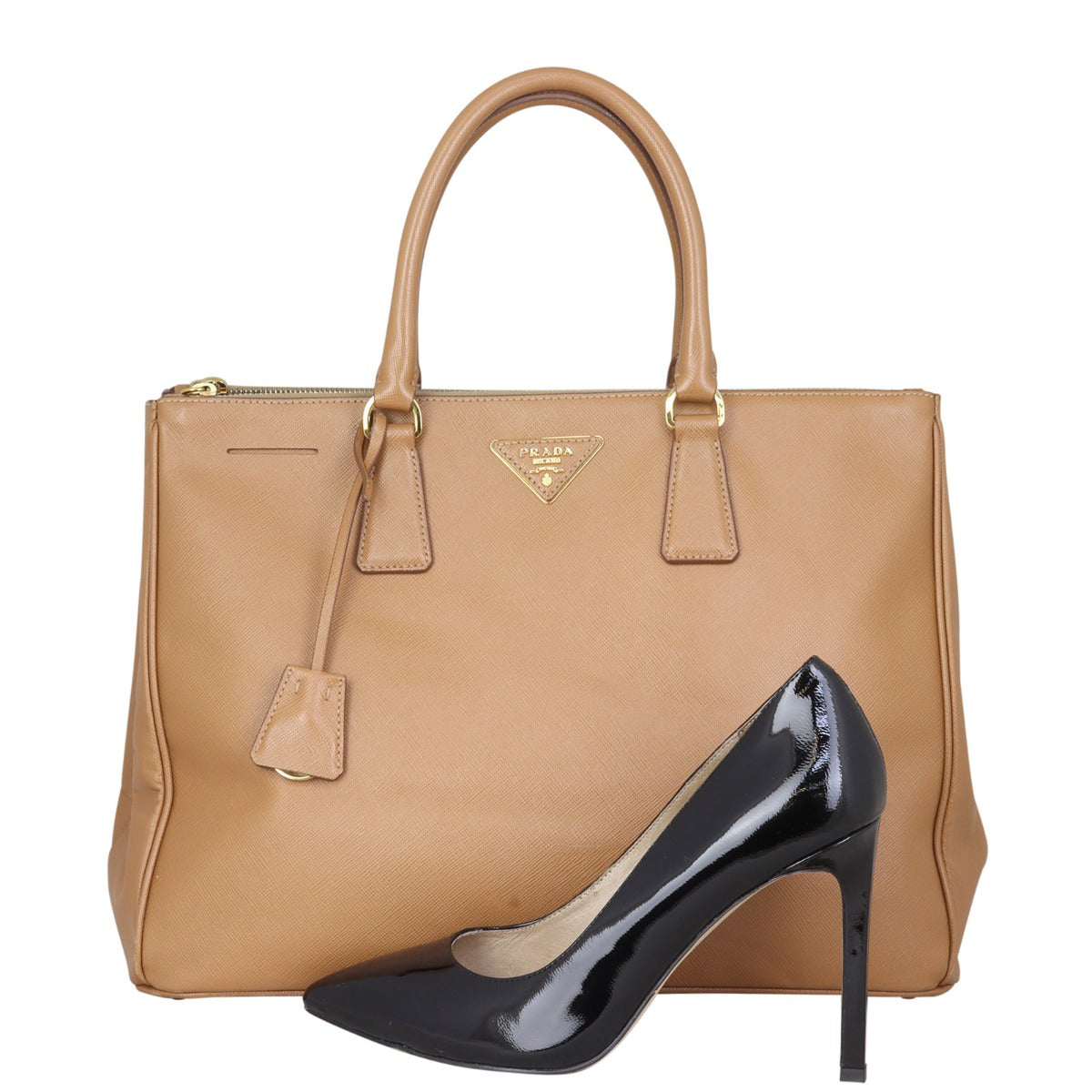Prada Saffiano Lux Galleria Double Zip Tote Large