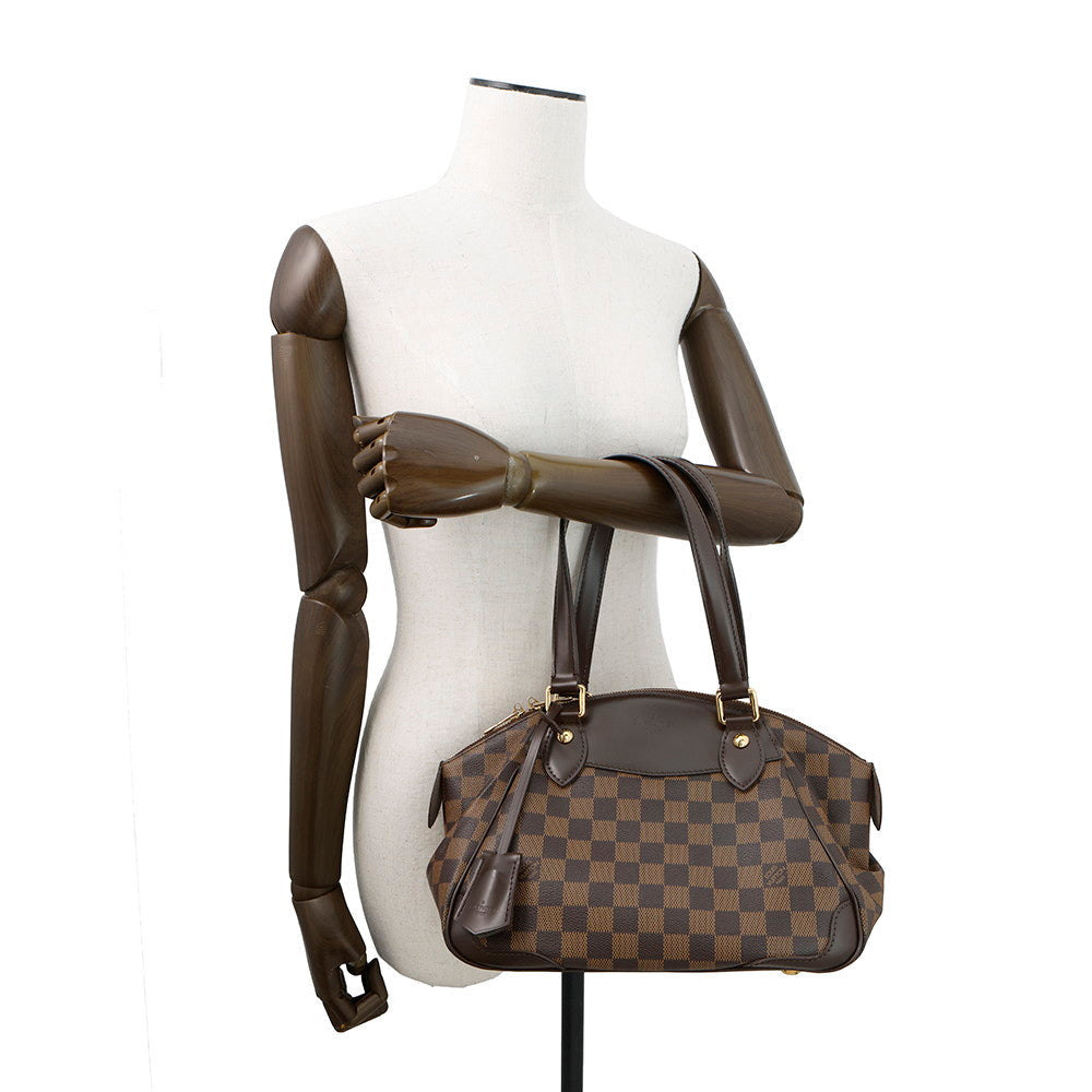 LOUIS VUITTON Verona RedN41117 Damier Ebene Canvas Size PM