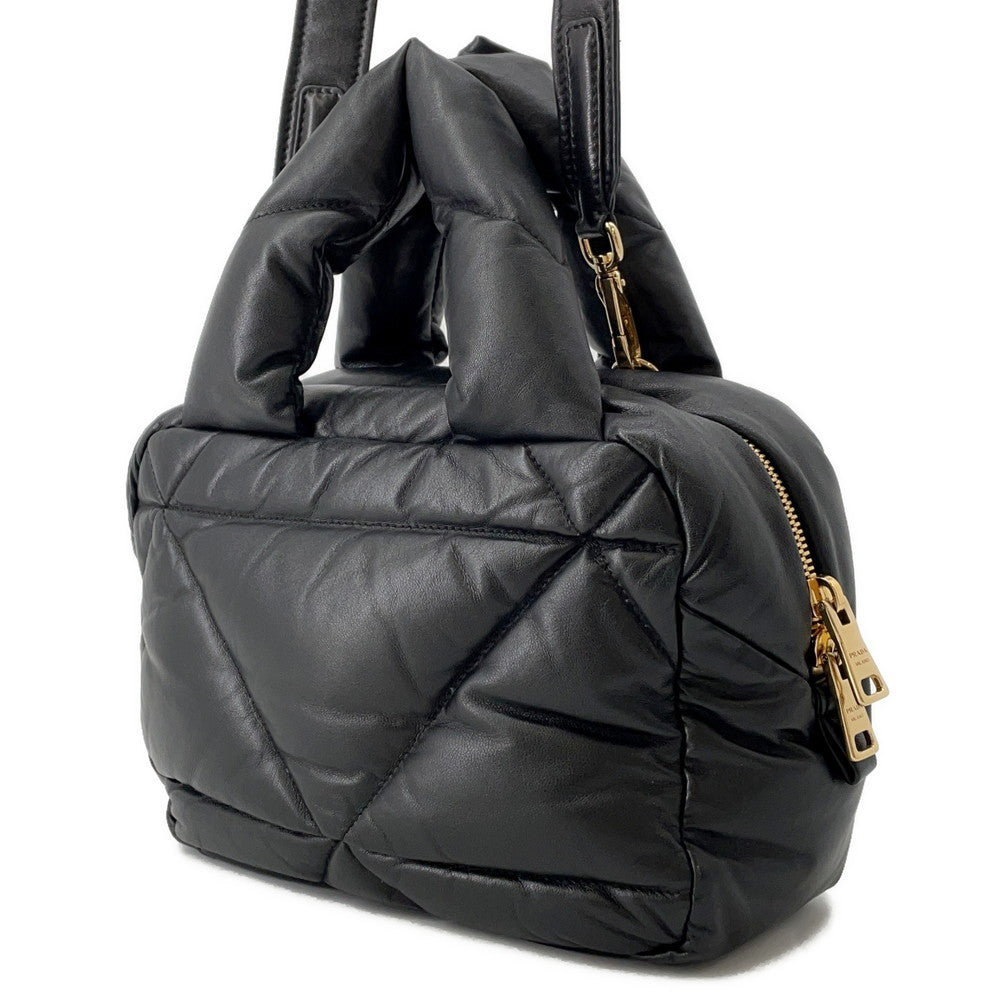 PRADA Quilted 2WAYBag Black1BB083 Leather