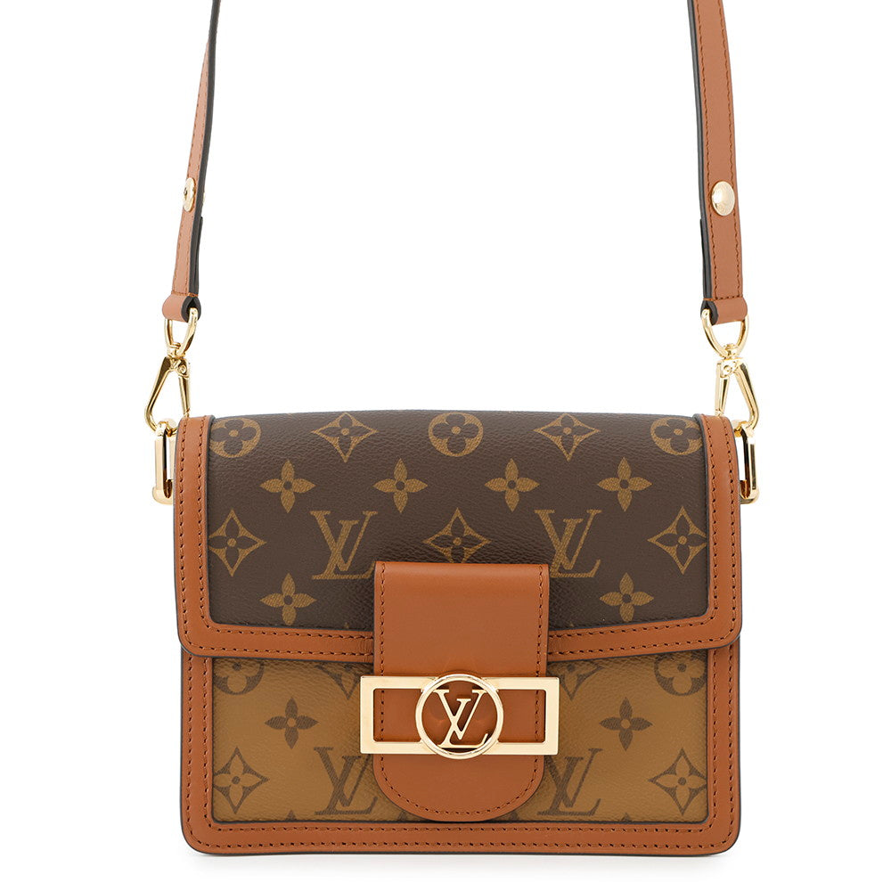 LOUIS VUITTON Dauphine NoirM45959 Monogram Reverse Canvas Size MINI