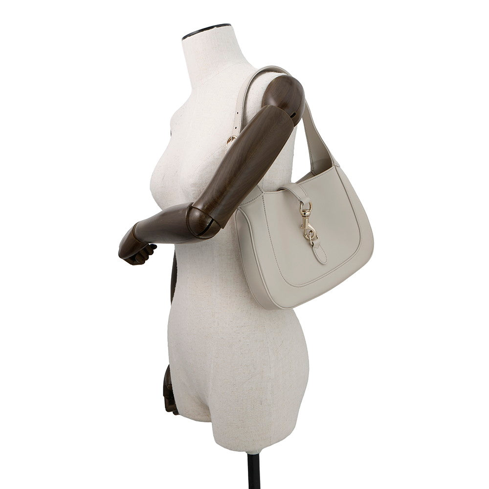 GUCCI Jackie White782849 Leather Size Small