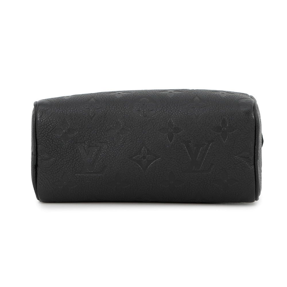 LOUIS VUITTON Nano Speedy NoirM82450 Monogram Empreinte Leather