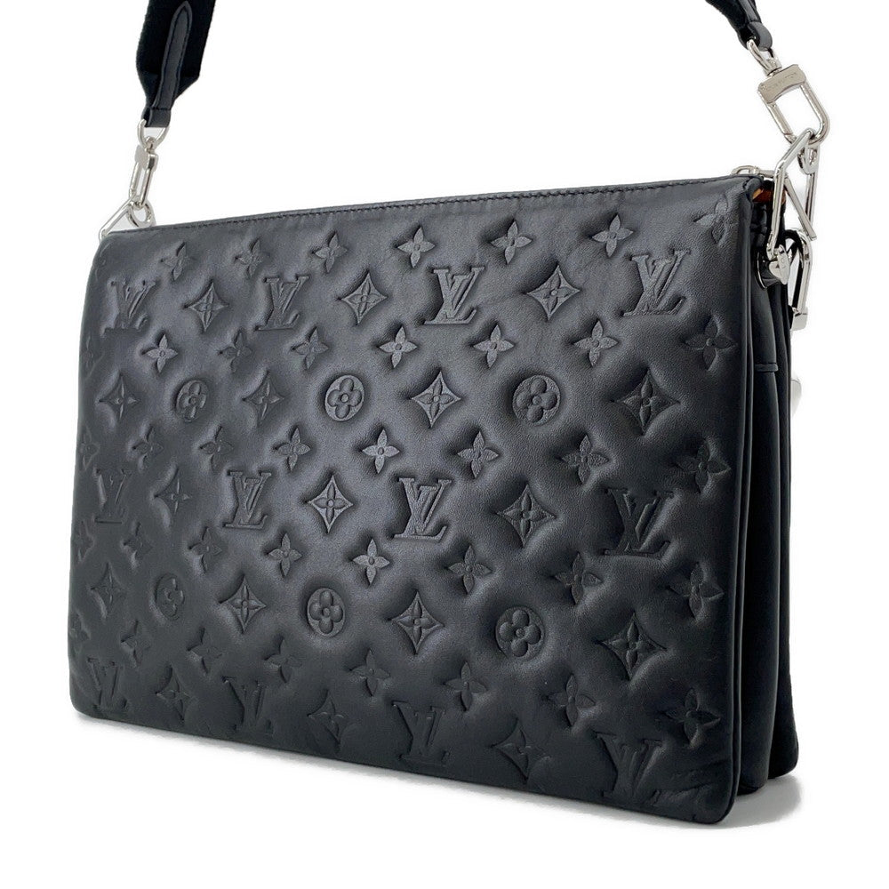 LOUIS VUITTON Coussin NoirM23057 Monogram Lamb Leather Size MM