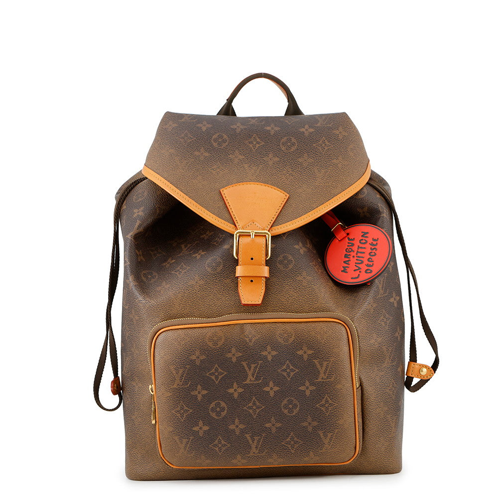 LOUIS VUITTON Montsouris?Backpack BrownM11540 Monogram?Dust
