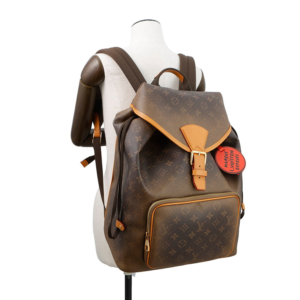 LOUIS VUITTON Montsouris?Backpack BrownM11540 Monogram?Dust