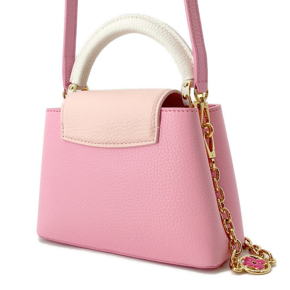 LOUIS VUITTON Capucines Candy pinkM22375 Taurillon Leather Size MINI