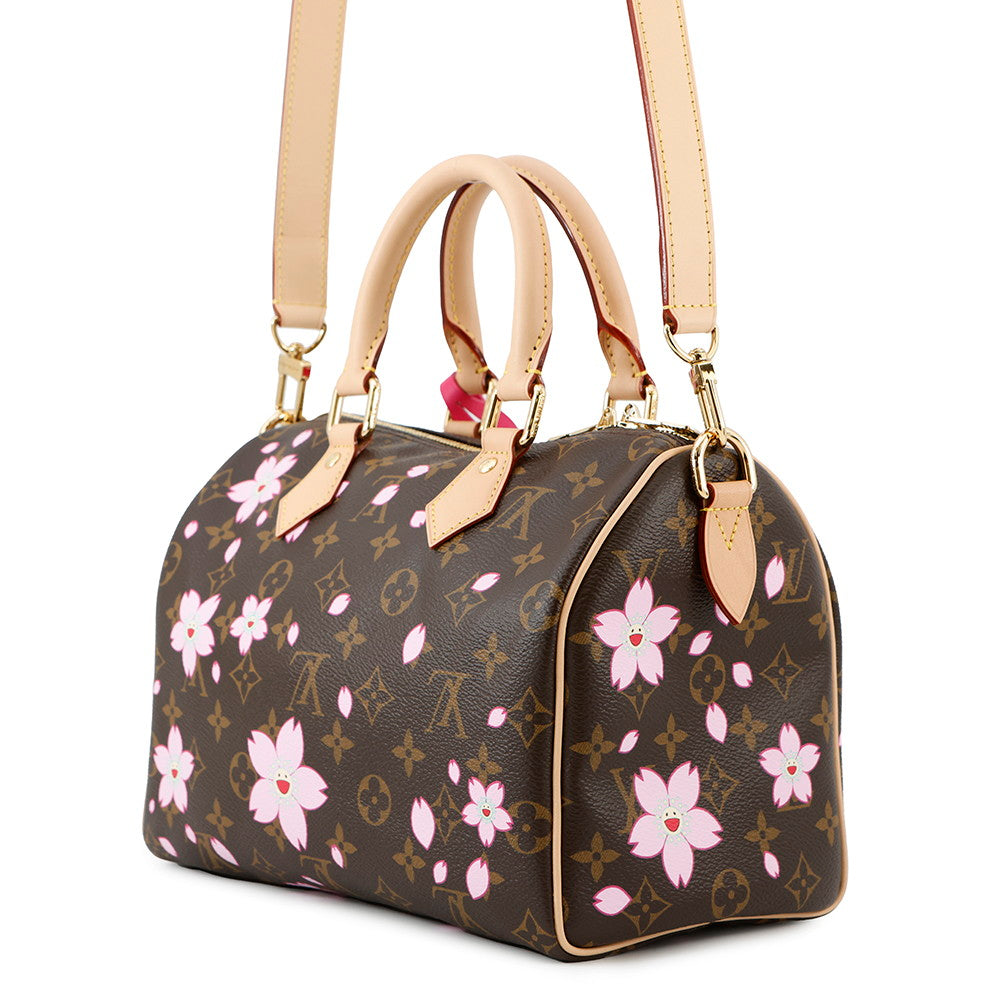 LOUIS VUITTON LV × TM Speedy Bandouliere Sakura BrownM14174 Monogram Size 25