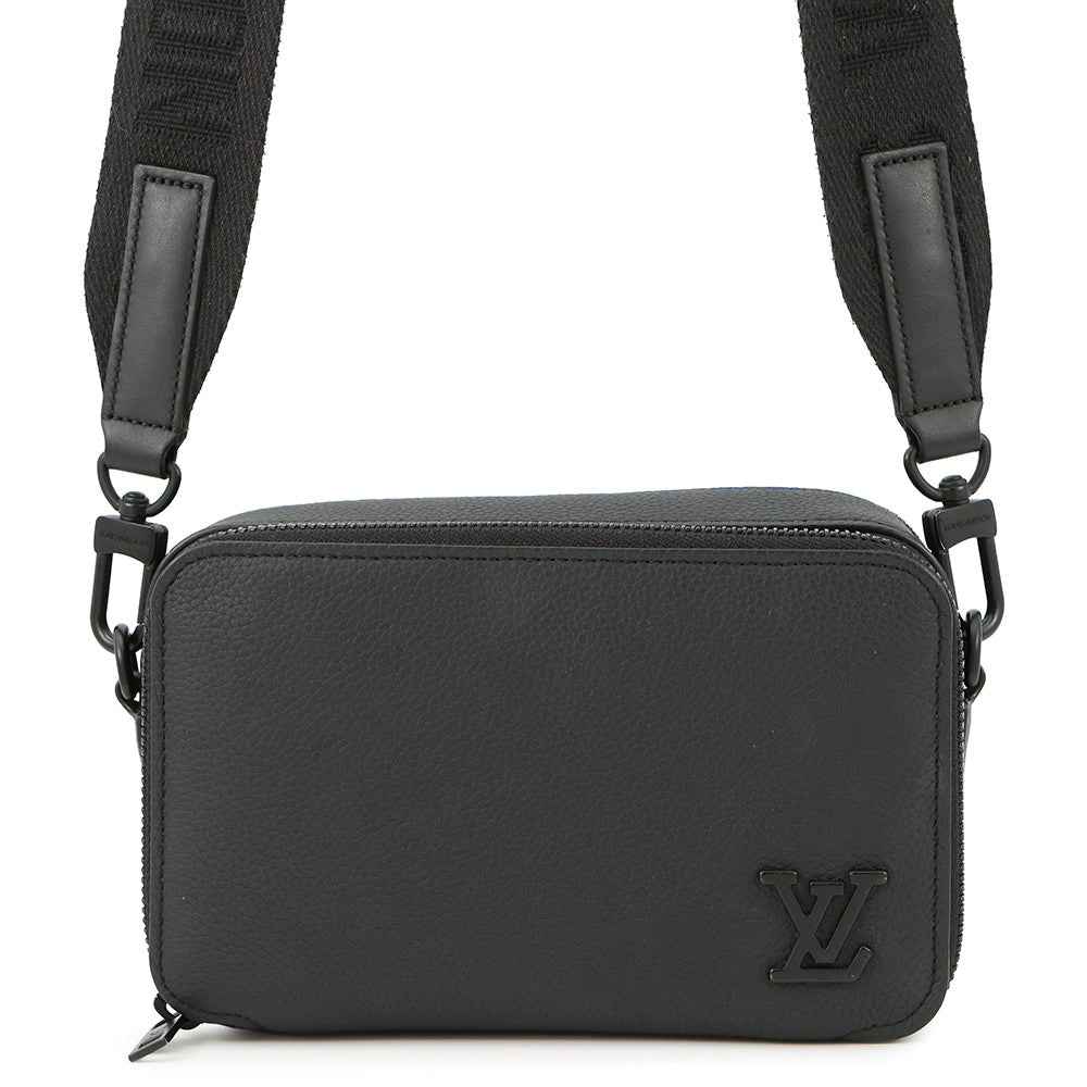 LOUIS VUITTON Alpha Wearable Wallet NoirM59161 Grained Calf Leather LV Aerogram