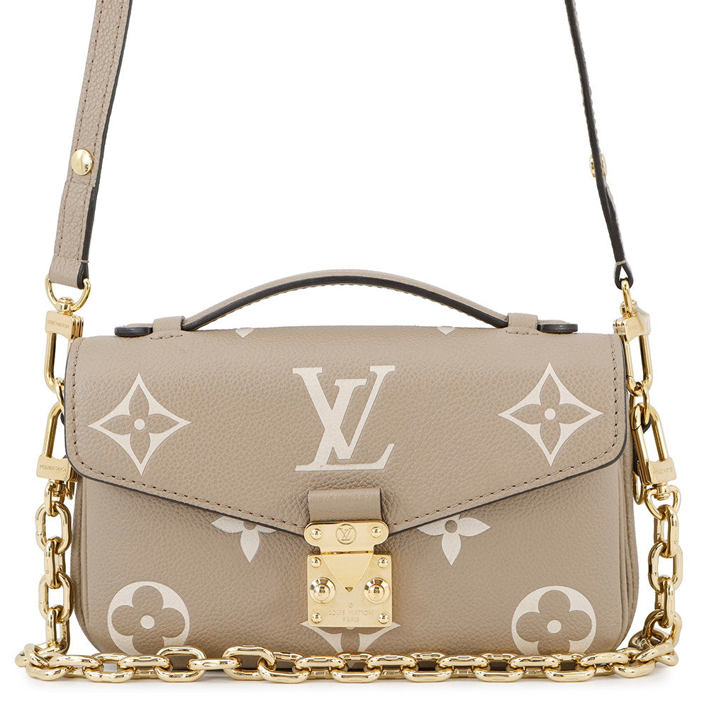LOUIS VUITTON Pochette Metis EW Tourterelle ClaimsM23081 Monogram Empreinte Leather