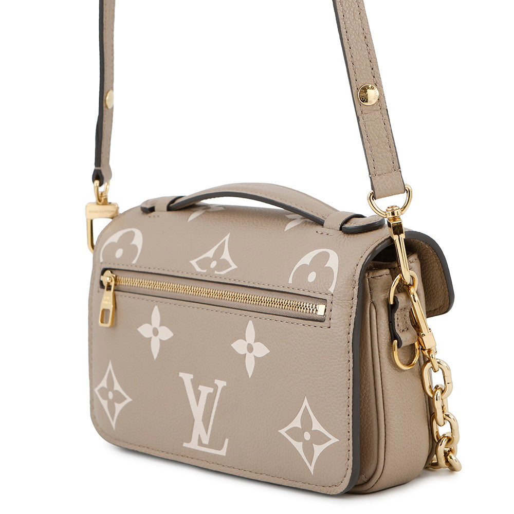 LOUIS VUITTON Pochette Metis EW Tourterelle ClaimsM23081 Monogram Empreinte Leather