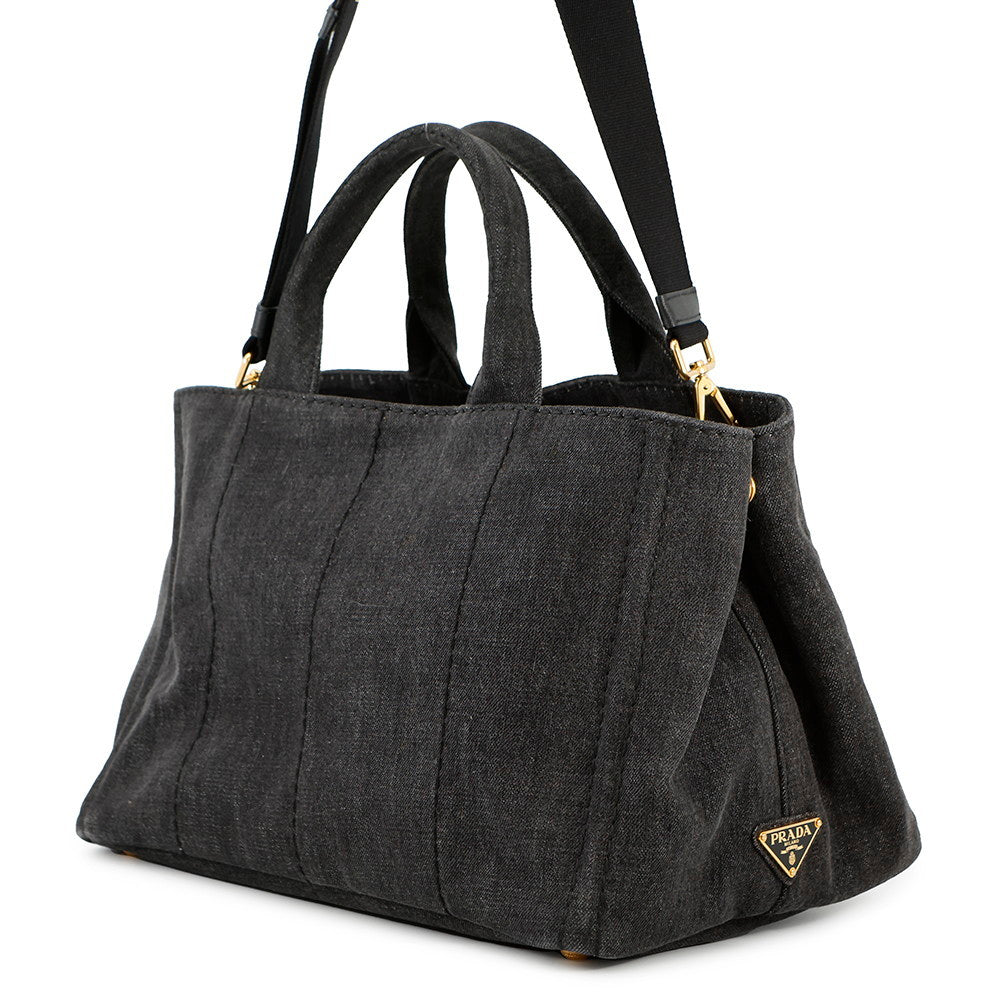 PRADA Canapa BlackB2642B Denim