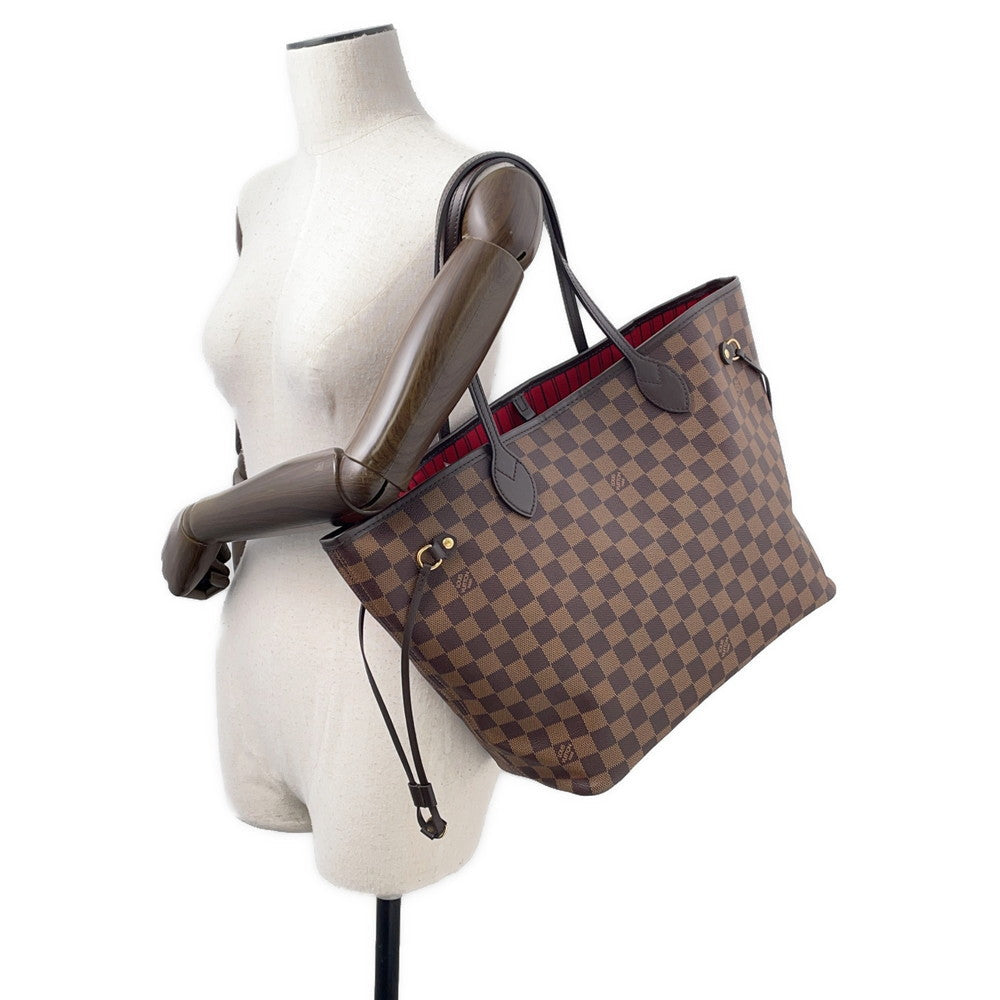 LOUIS VUITTON Neverfull CeriseN41358 Damier Ebene Canvas Size MM