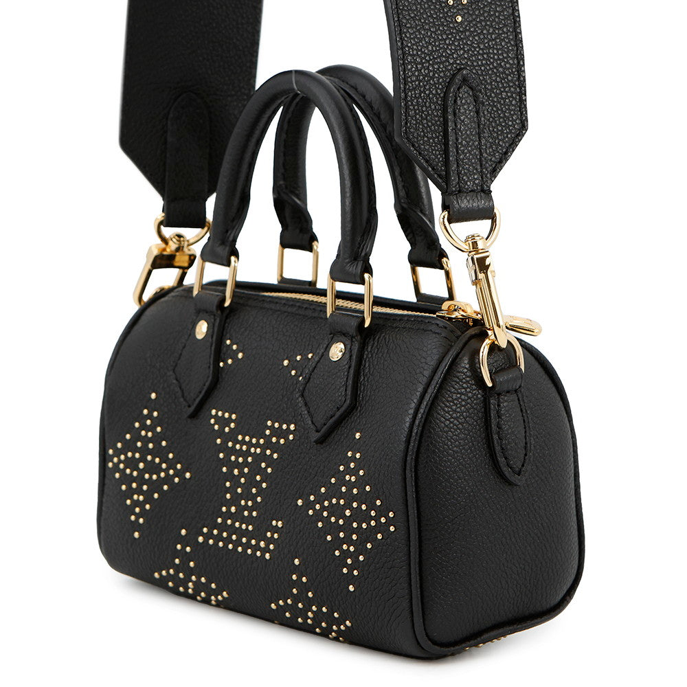 LOUIS VUITTON Nano Speedy NoirM46745 Monogram Empreinte Leather(Studded) Size Nano
