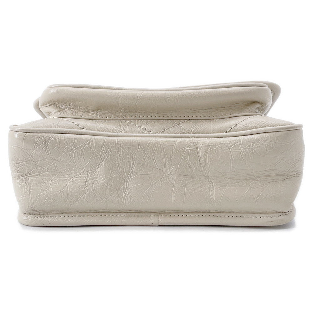 SAINT LAURENT PARIS Niki Baby ChainShoulder Bag White6331600EN049207   Leather Size Baby