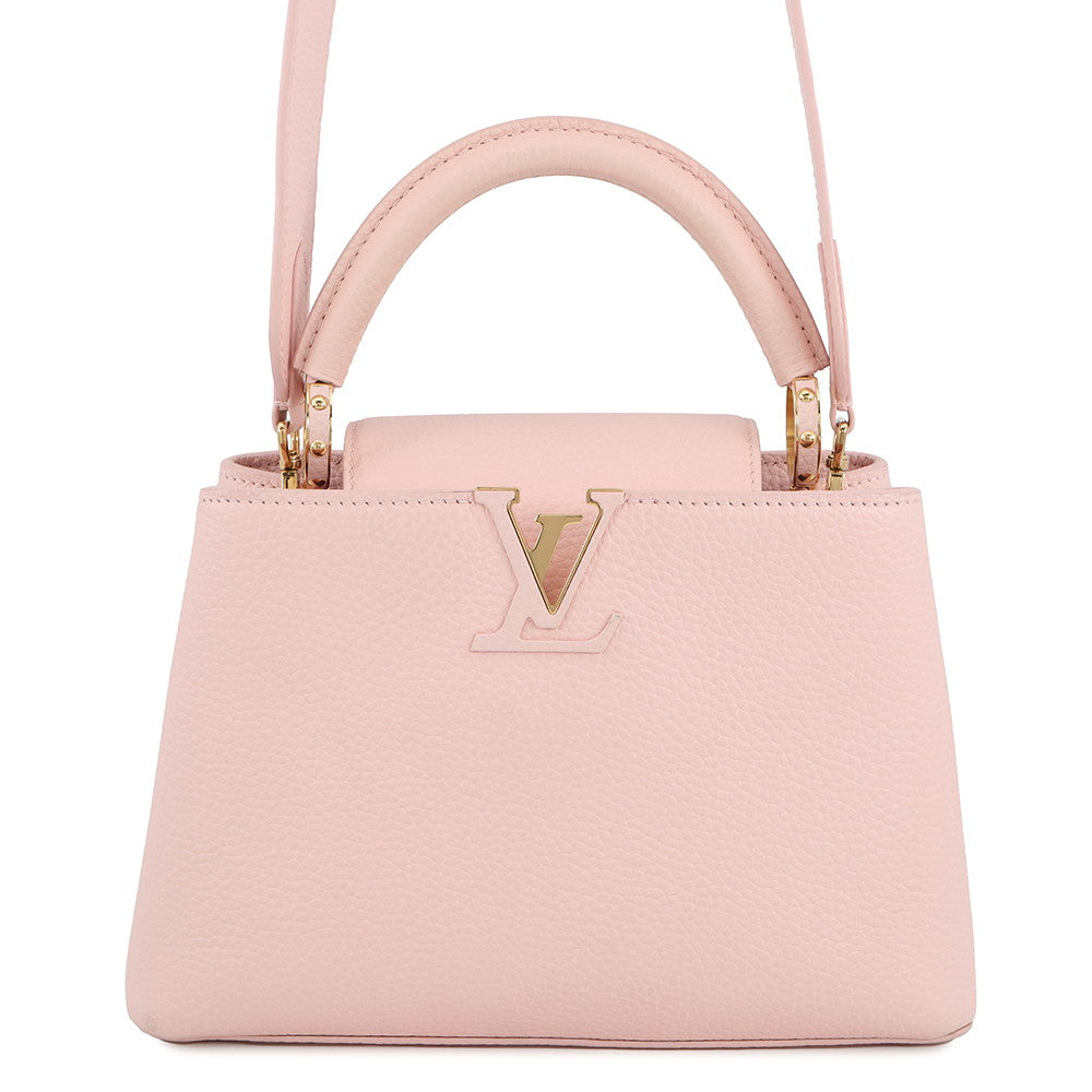 LOUIS VUITTON Capucines PinkM22178 Taurillon Leather Size BB