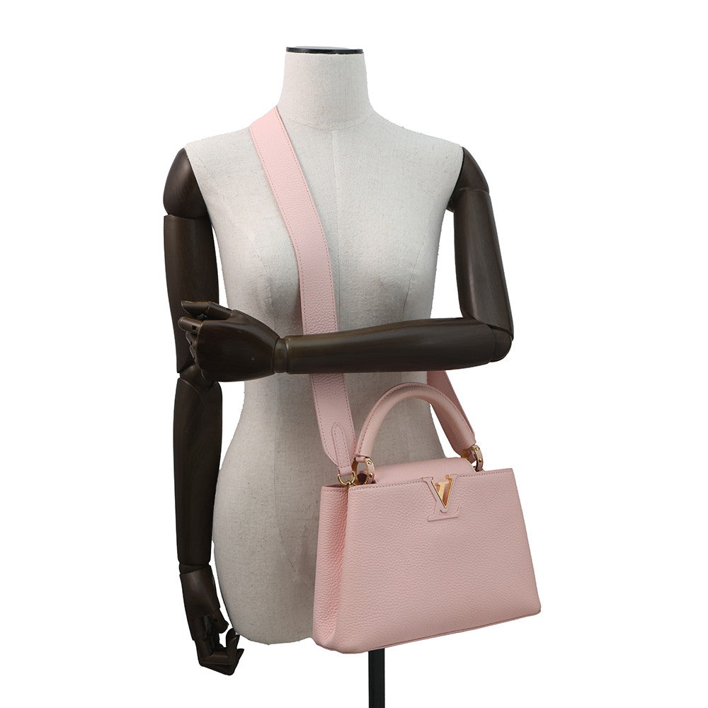 LOUIS VUITTON Capucines PinkM22178 Taurillon Leather Size BB