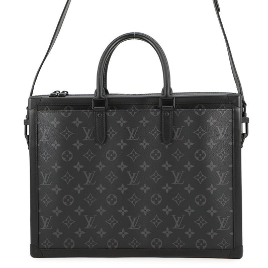 LOUIS VUITTON Soft Trunk?Briefcase NoirM44952 Monogram Eclipse