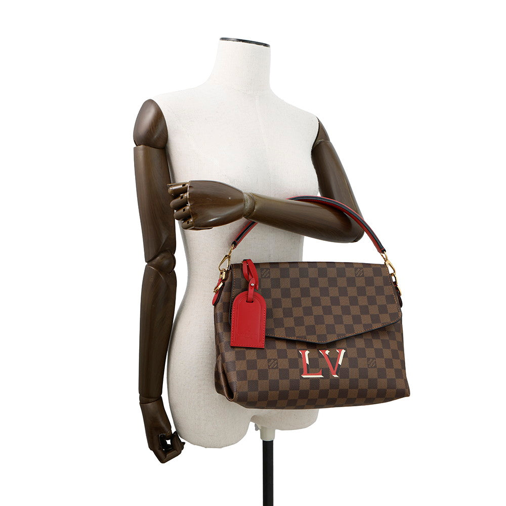LOUIS VUITTON Beaubourg scarletN40176 Damier Ebene Canvas