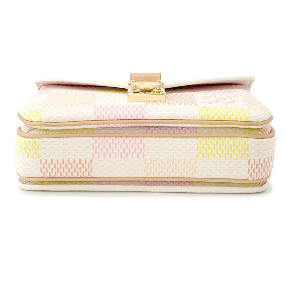 LOUIS VUITTON Pochette Metis EW PeachN40749 Damier Licious