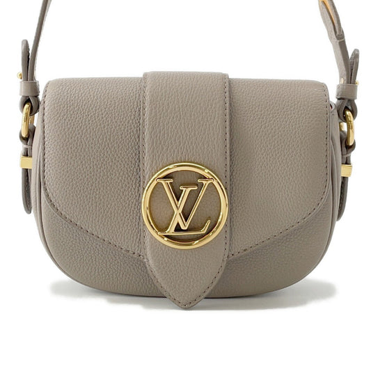 LOUIS VUITTON Pont Neuf Soft GreigeM58728 Calf Leather Size PM