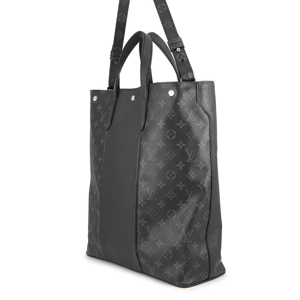 LOUIS VUITTON City Tote NoirM30431 Monogram Eclipse Taiga Leather