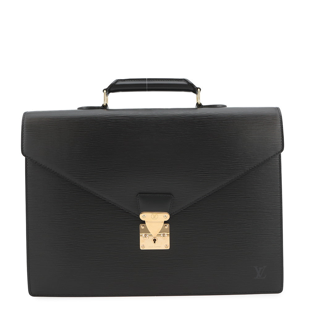 LOUIS VUITTON Serviette?Conseiller NoirM54422 Epi Leather