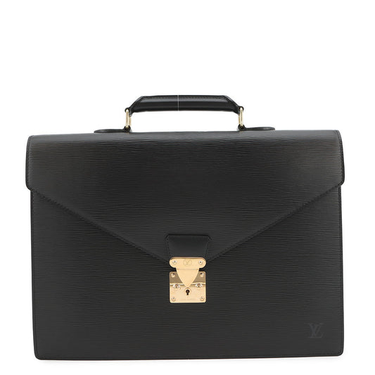 LOUIS VUITTON Serviette?Conseiller NoirM54422 Epi Leather