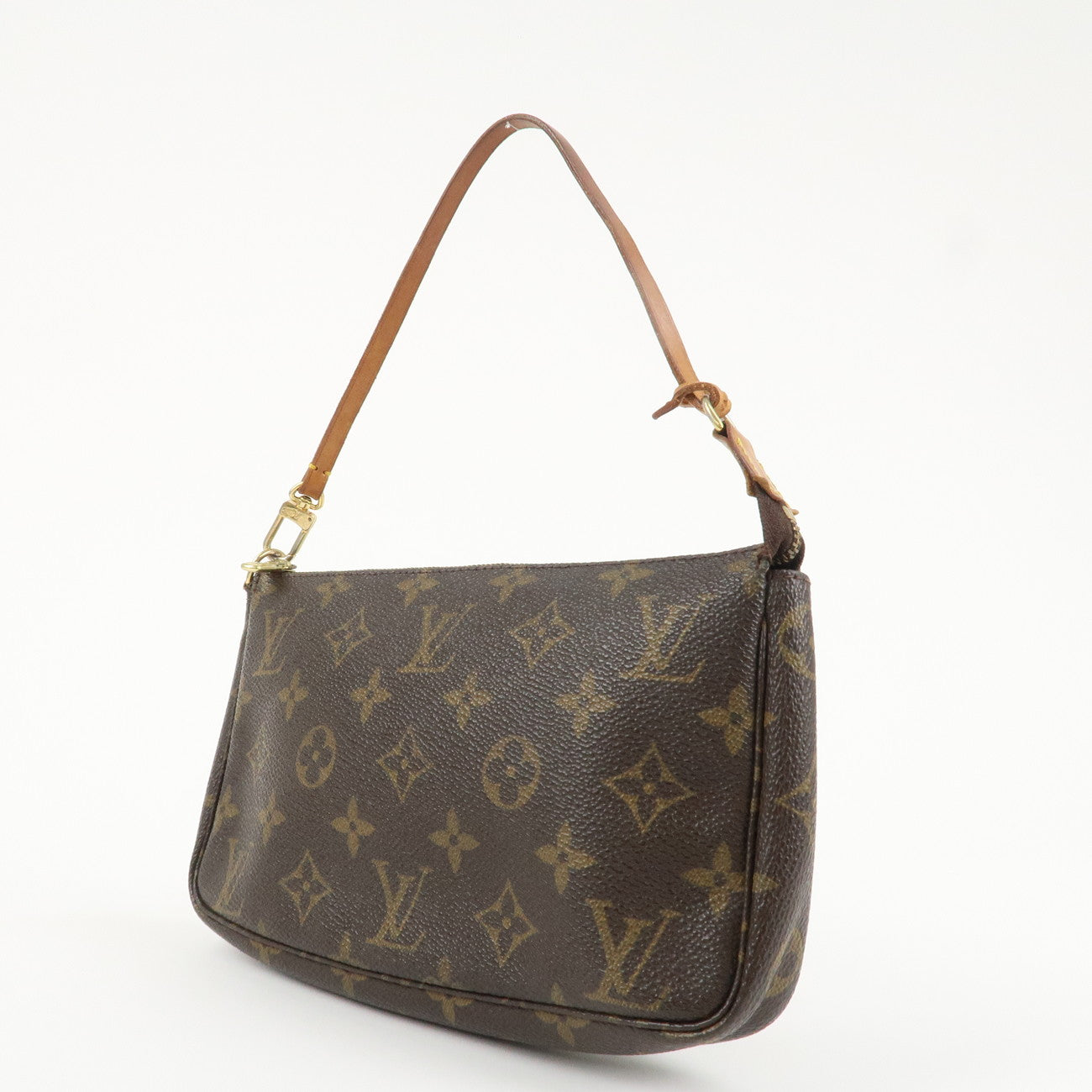 Louis Vuitton Monogram Pochette Accessoires Hand Bag Brown M51980