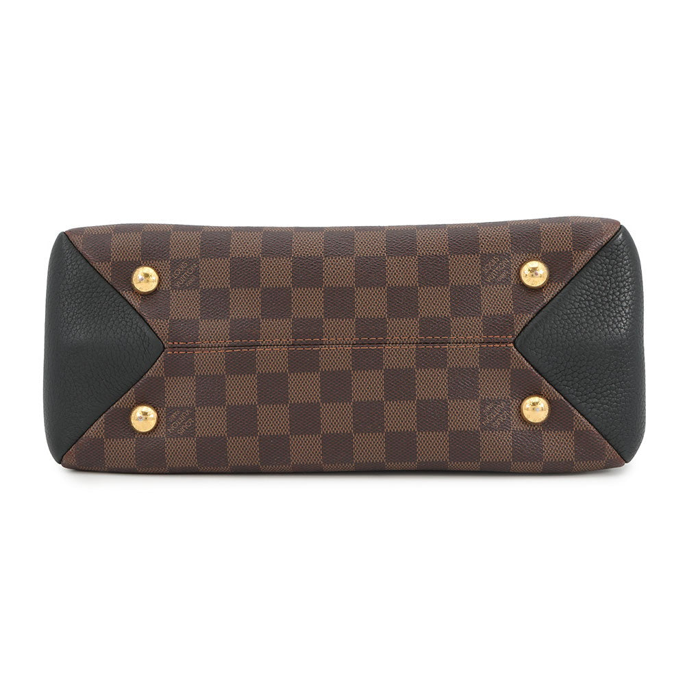 LOUIS VUITTON Brittany NoirN41673 Damier Ebene Canvas Taurillon Leather