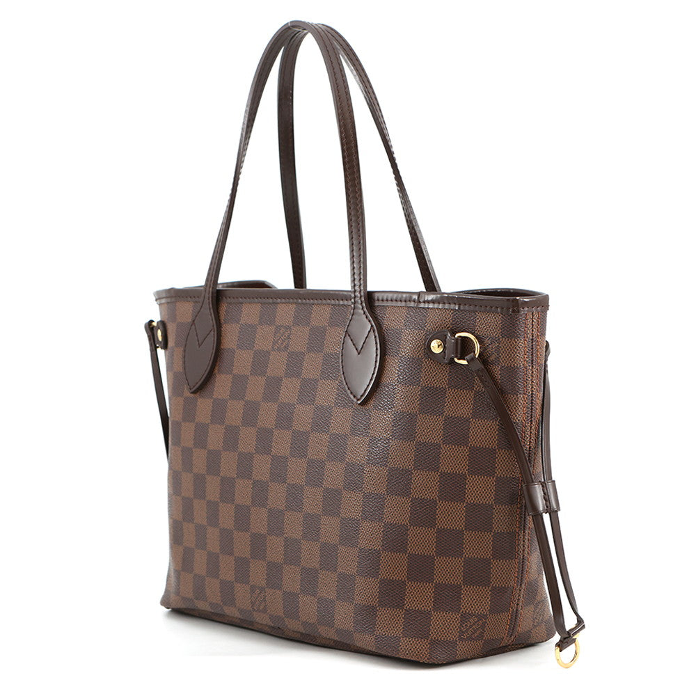 LOUIS VUITTON Neverfull RedN51109 Damier Ebene Canvas Size PM