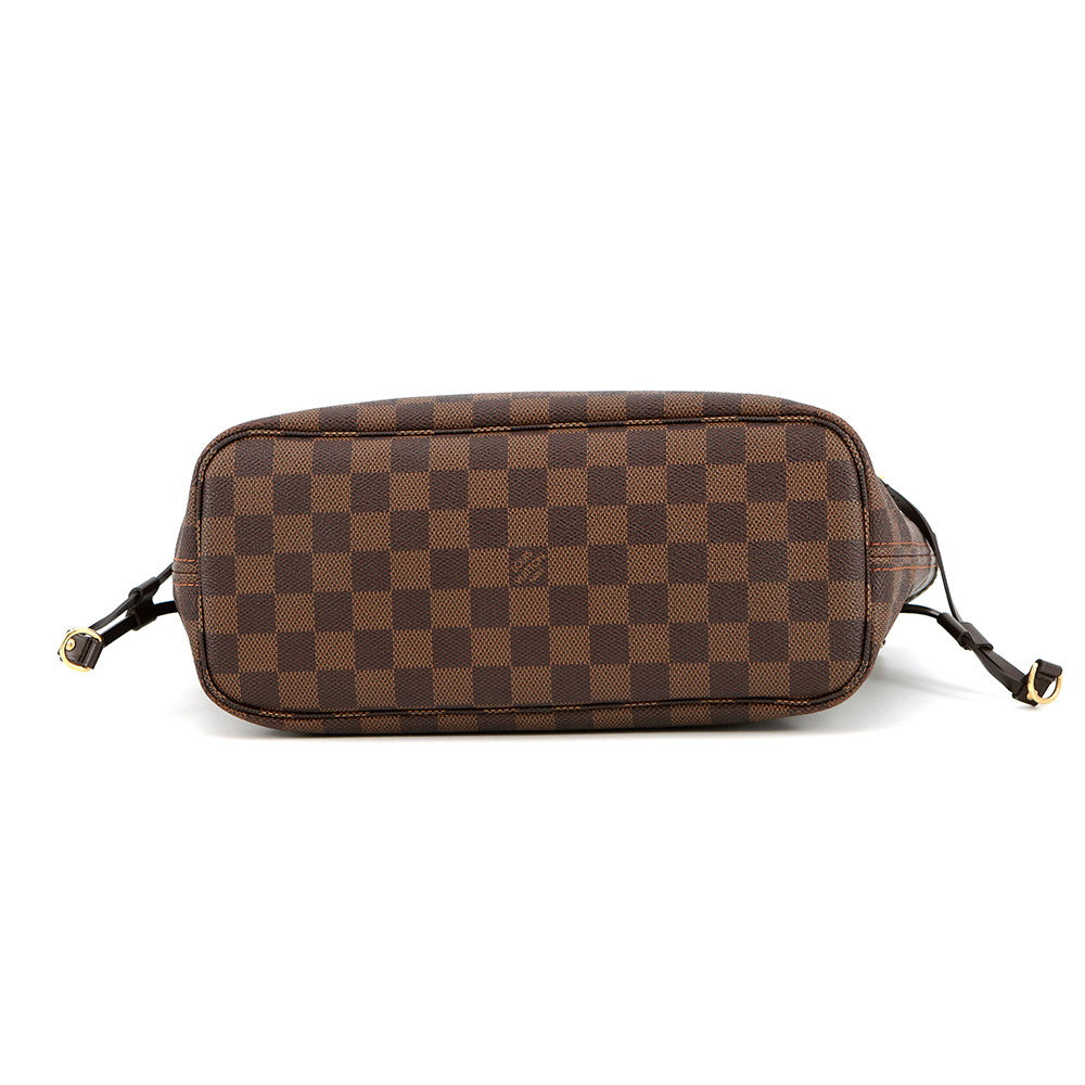 LOUIS VUITTON Neverfull RedN51109 Damier Ebene Canvas Size PM
