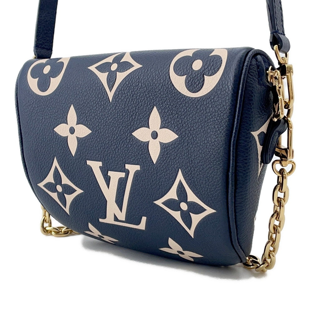 LOUIS VUITTON Mini Bumbag Navy/CreamM85636 Monogram Empreinte Leather