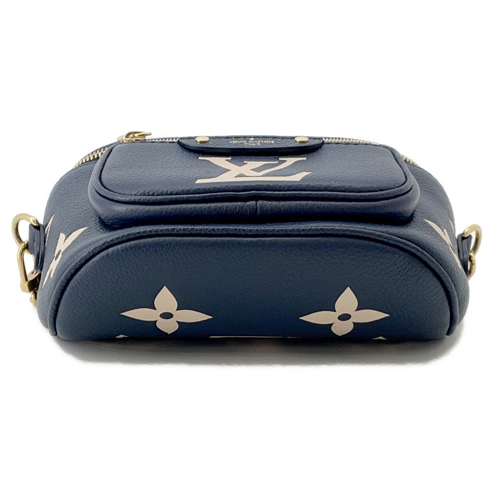 LOUIS VUITTON Mini Bumbag Navy/CreamM85636 Monogram Empreinte Leather