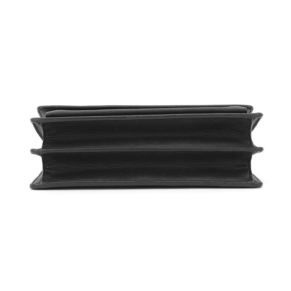 SAINT LAURENT PARIS Sunset Chain Bag Black442906 Leather Size Medium