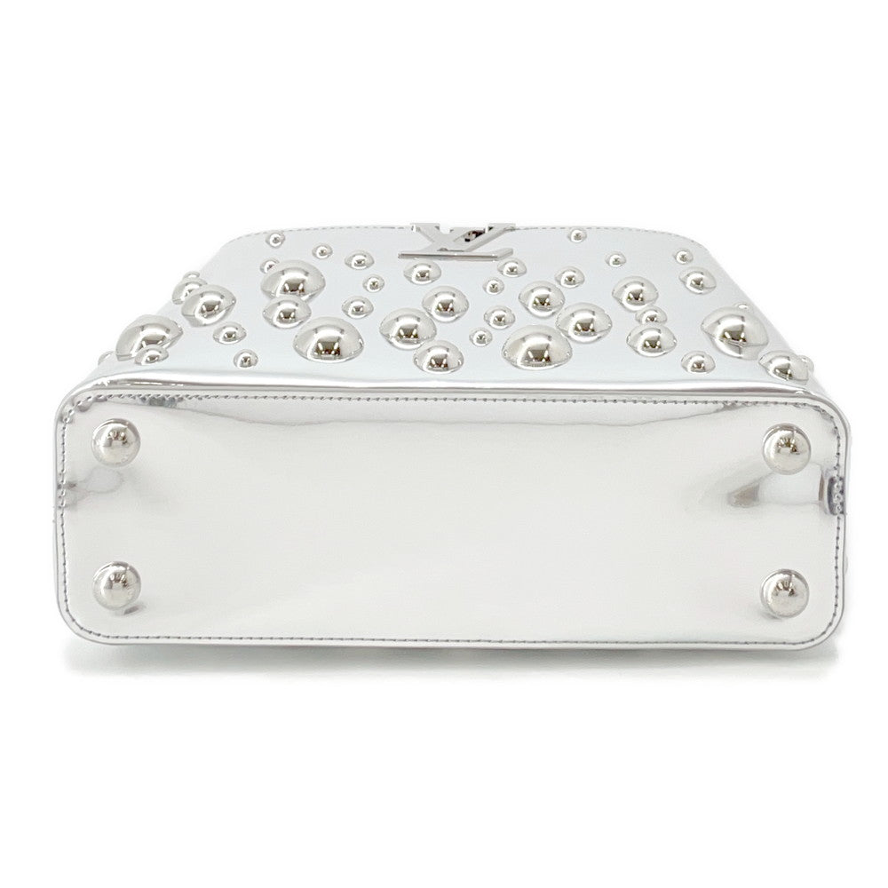 LOUIS VUITTON Capucines Metal Dots SilverM21634 Leather Size BB