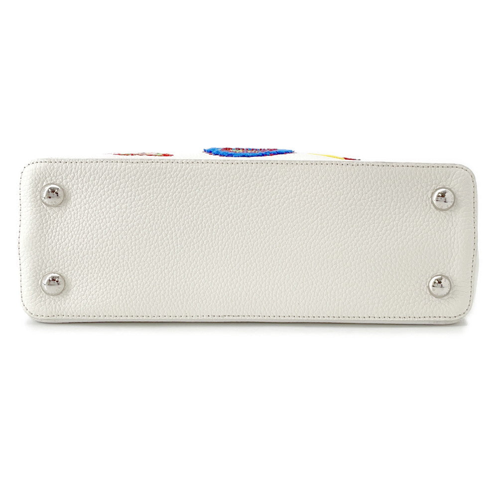 LOUIS VUITTON LV × YKCapucines WhiteM21726 Taurillon Size MM