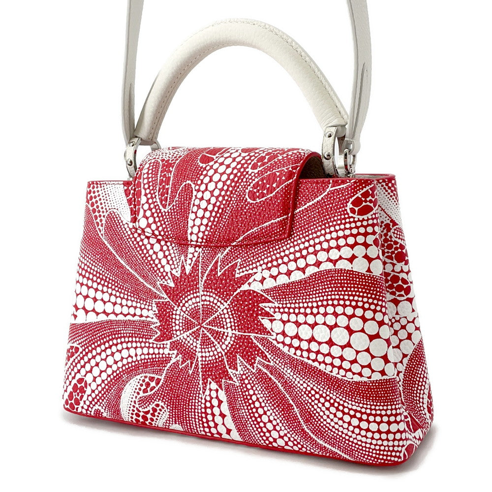 LOUIS VUITTON LVxYK Psychedelic Flower Capucines Rouge/BlancM21704 Taurillon Leather Size BB