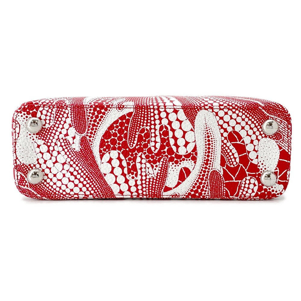LOUIS VUITTON LVxYK Psychedelic Flower Capucines Rouge/BlancM21704 Taurillon Leather Size BB