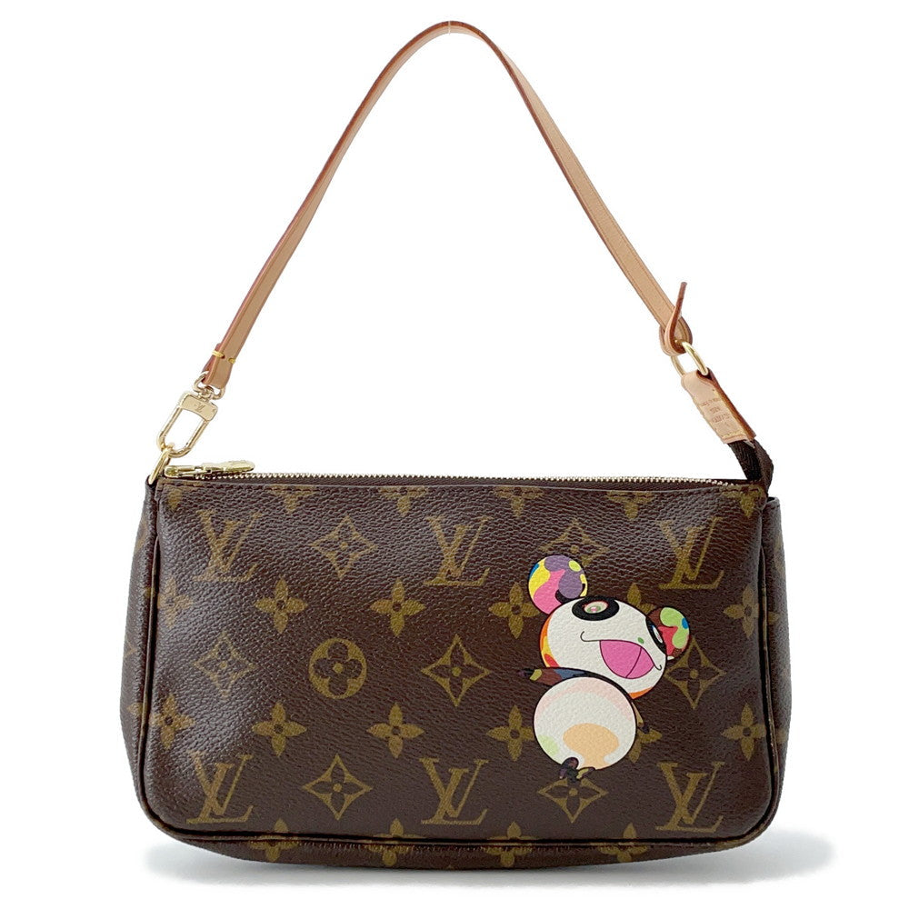 LOUIS VUITTON Pochette Accessoires BrownM51981 Monogram Panda Takashi Murakami
