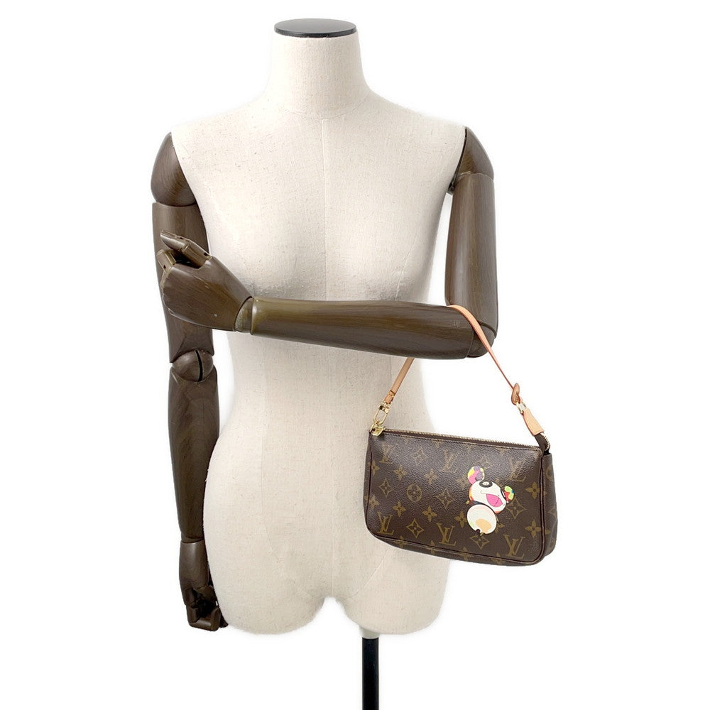 LOUIS VUITTON Pochette Accessoires BrownM51981 Monogram Panda Takashi Murakami