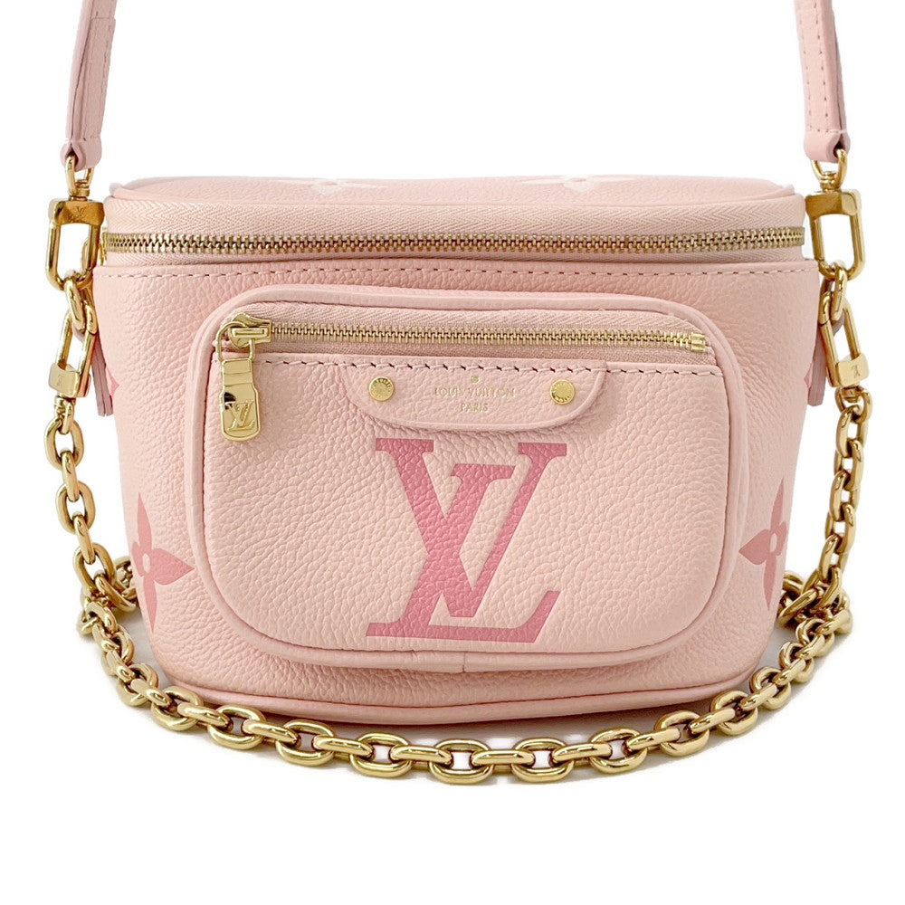 LOUIS VUITTON Mini Bumbag PinkM82347 Bicolor Monogram Empreinte Leather