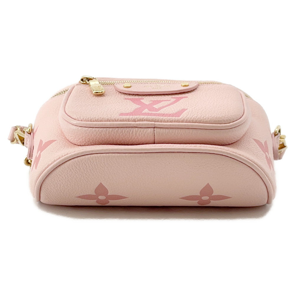 LOUIS VUITTON Mini Bumbag PinkM82347 Bicolor Monogram Empreinte Leather