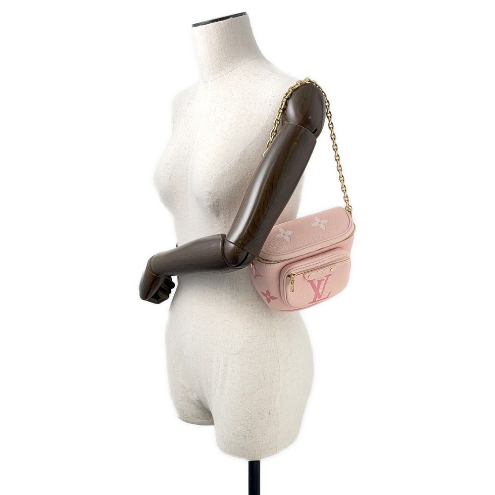 LOUIS VUITTON Mini Bumbag PinkM82347 Bicolor Monogram Empreinte Leather