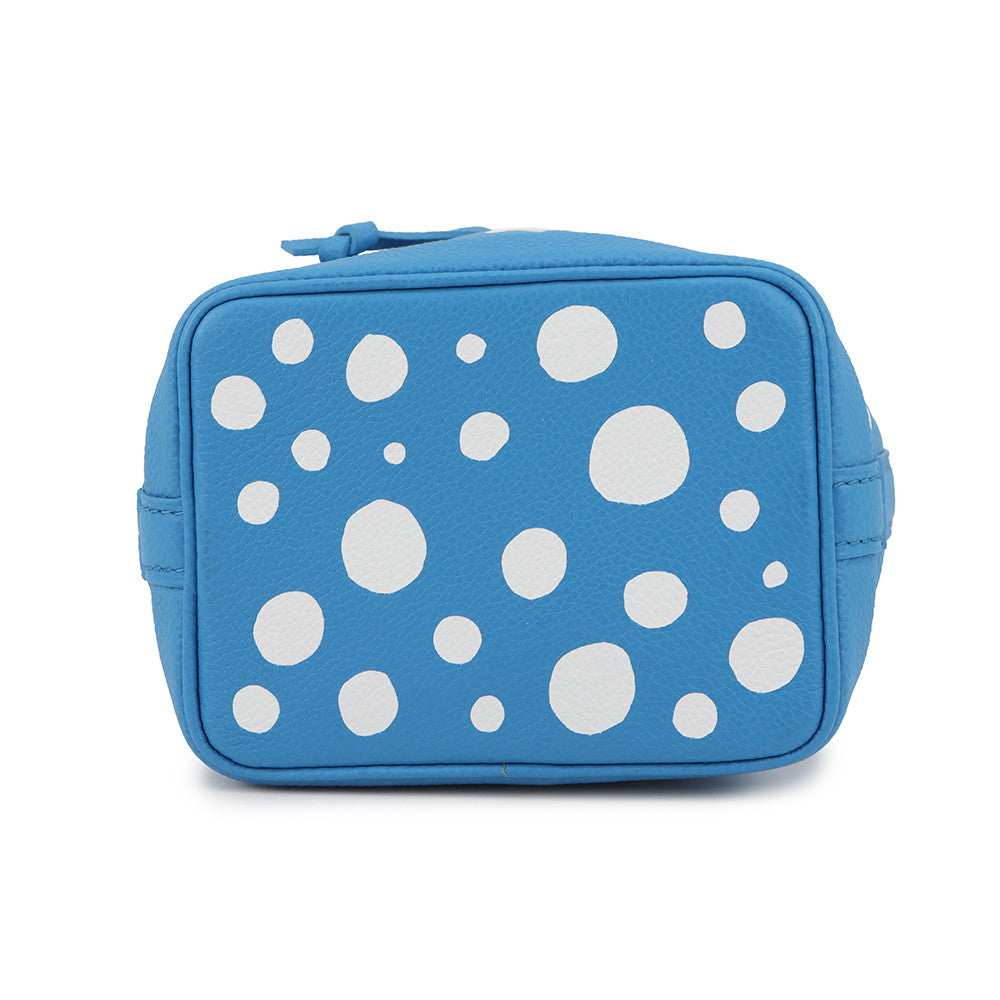 LOUIS VUITTON LV × YK Nano Noe Blue/WhiteM81985 Monogram Empreinte Leather Infinity Dot