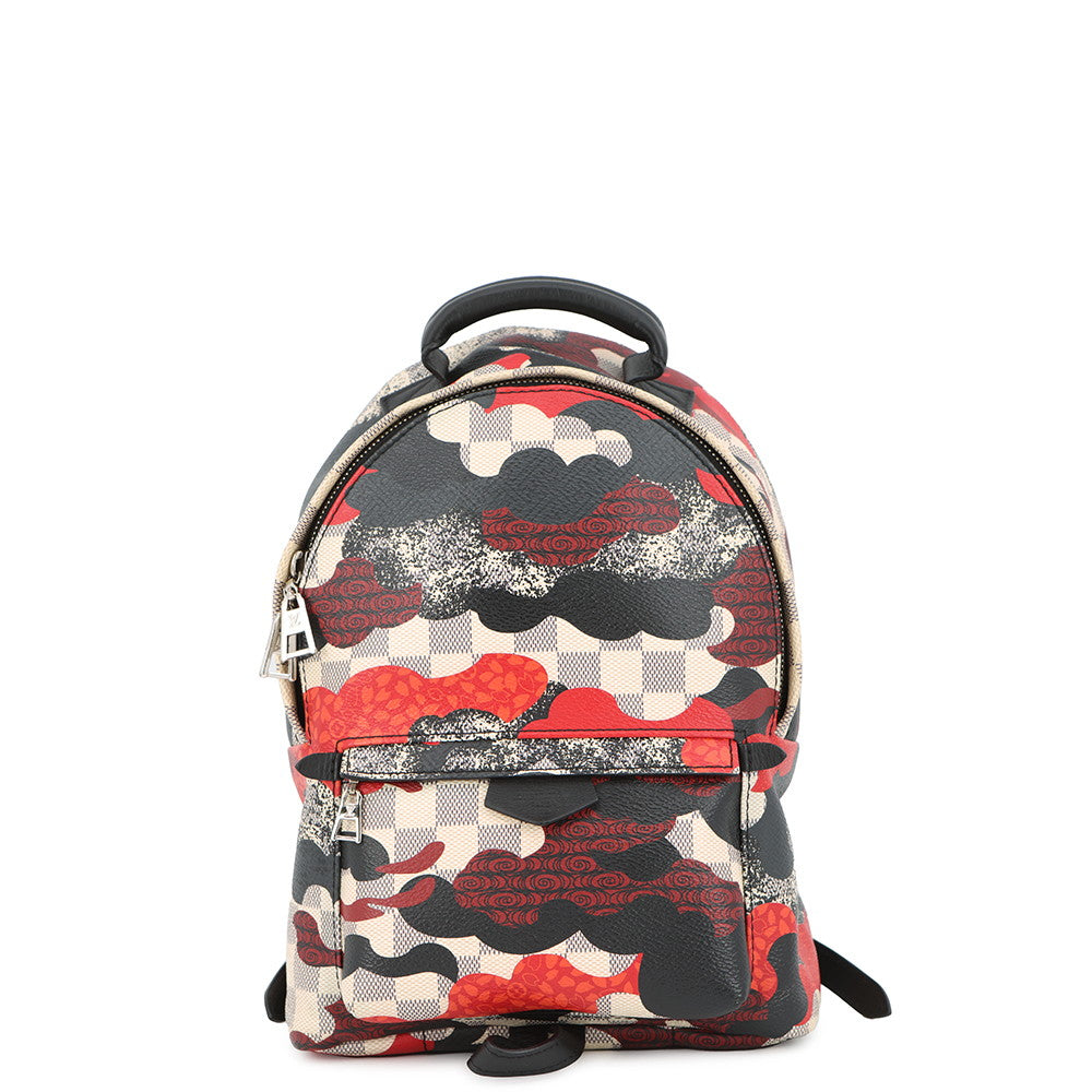 LOUIS VUITTON Palm Springs Backpack Noir/MulticolorN41059 Damier Azur Kansai Yamamoto Size PM