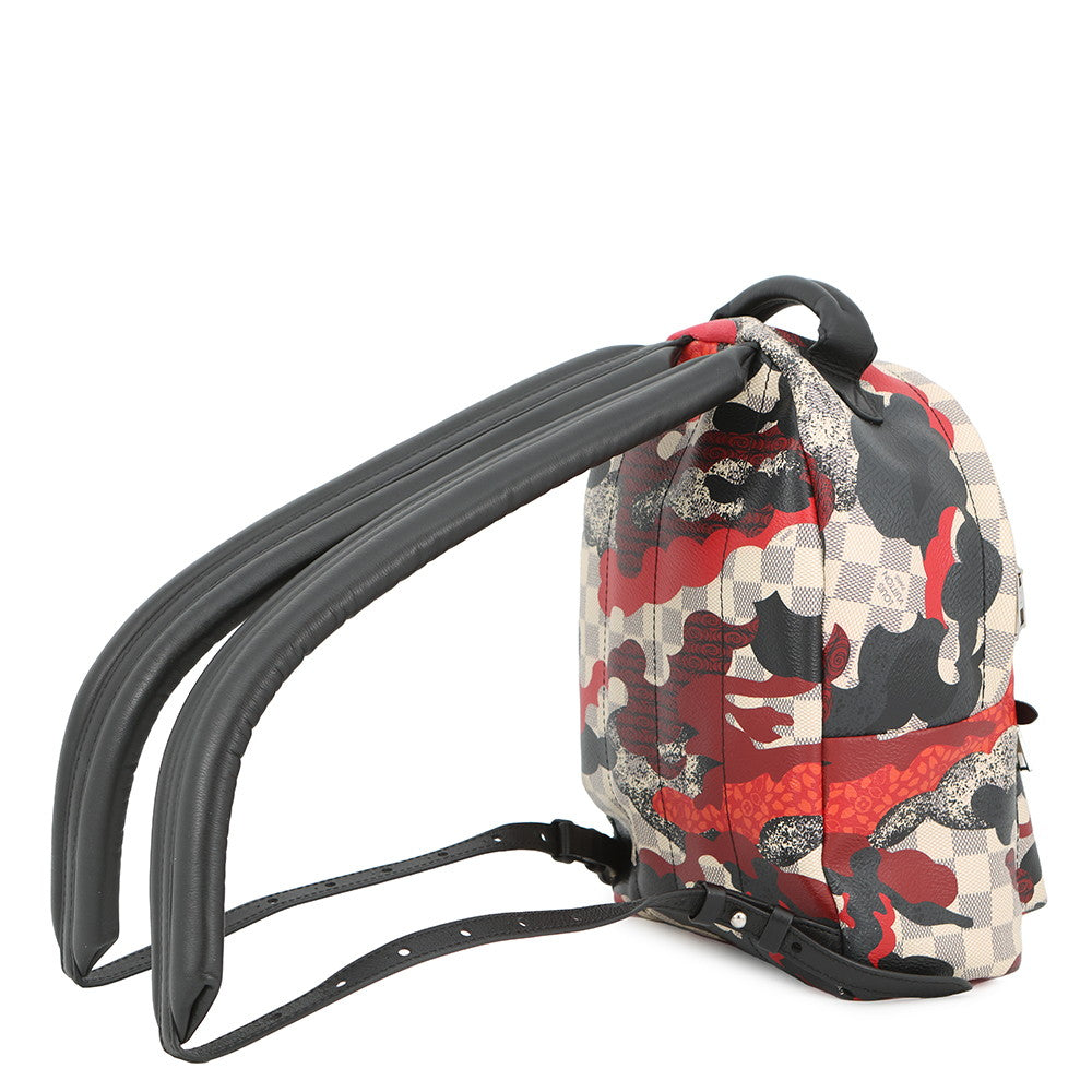 LOUIS VUITTON Palm Springs Backpack Noir/MulticolorN41059 Damier Azur Kansai Yamamoto Size PM